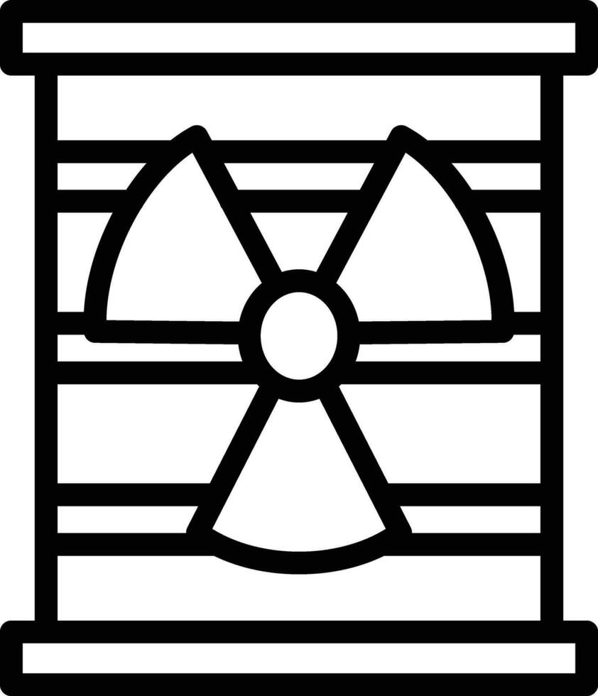 nucléaire déchets vecteur icône