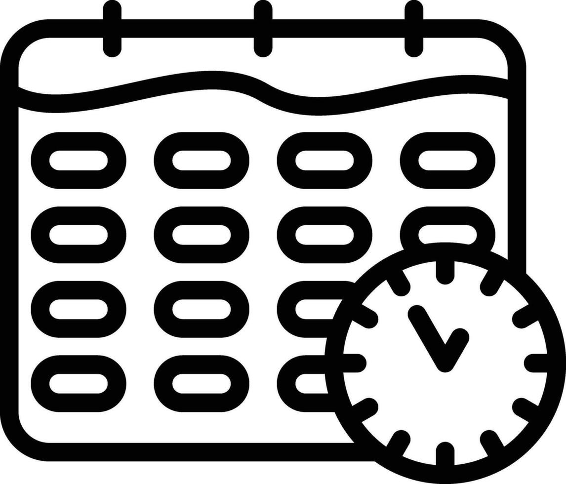 affaires date limite vecteur icône