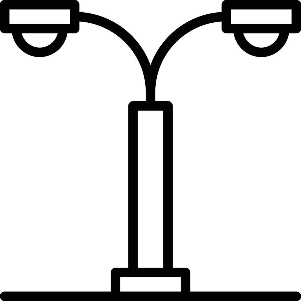 icône de vecteur de réverbère