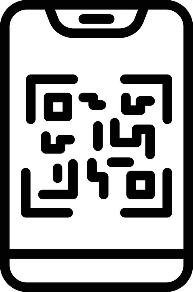 icône de vecteur de balayage de code qr