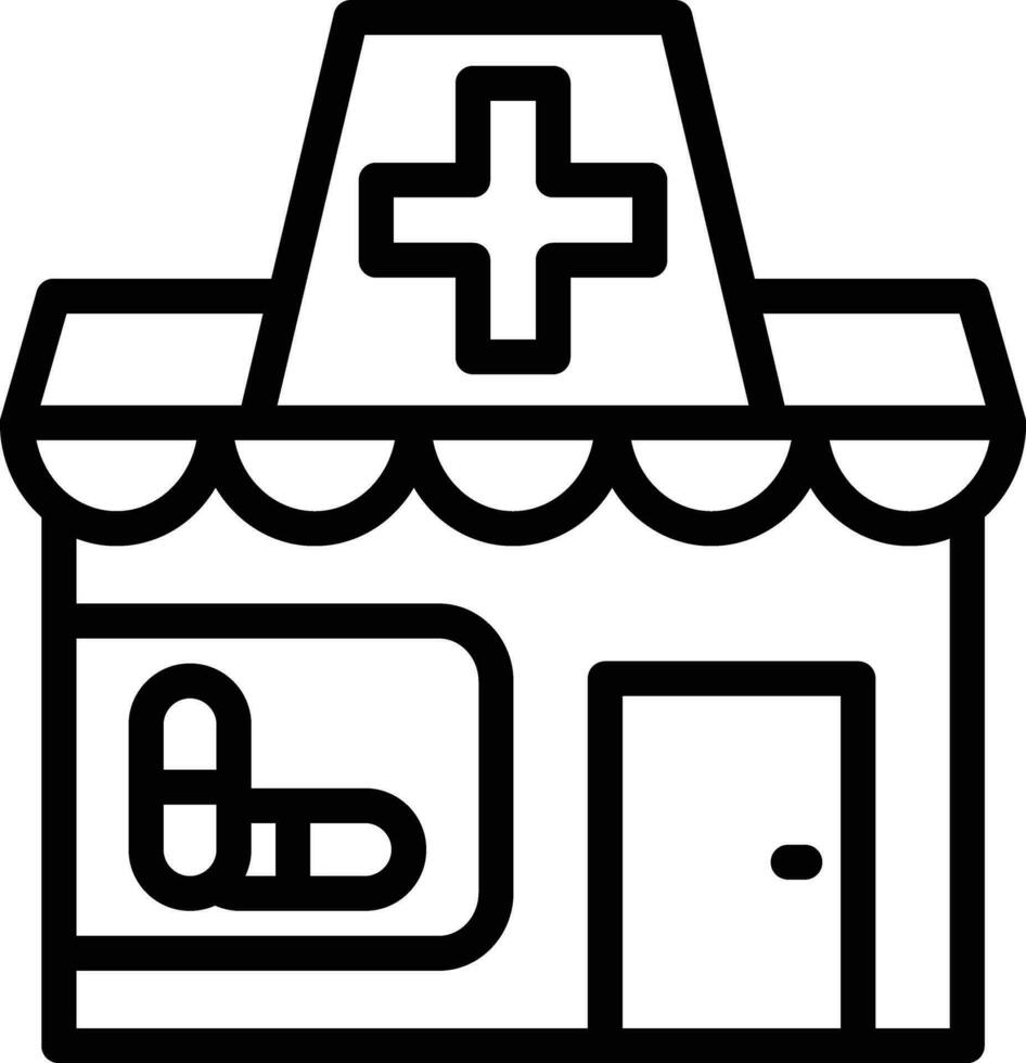 icône de vecteur de magasin médical
