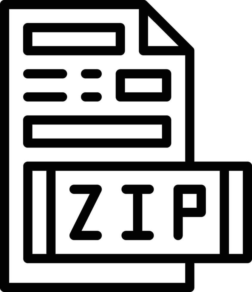 icône de vecteur de fichier zip