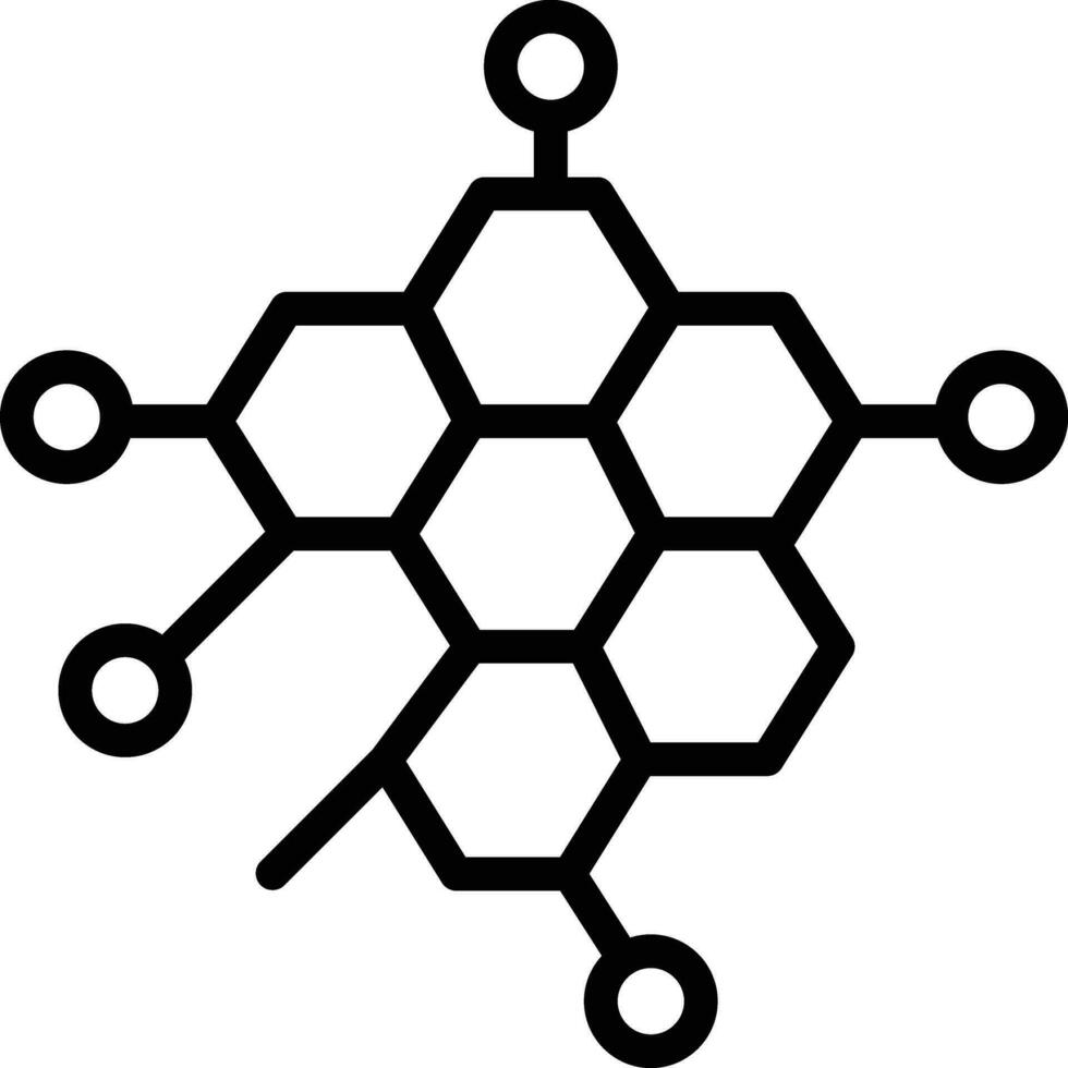 icône de vecteur de molécules