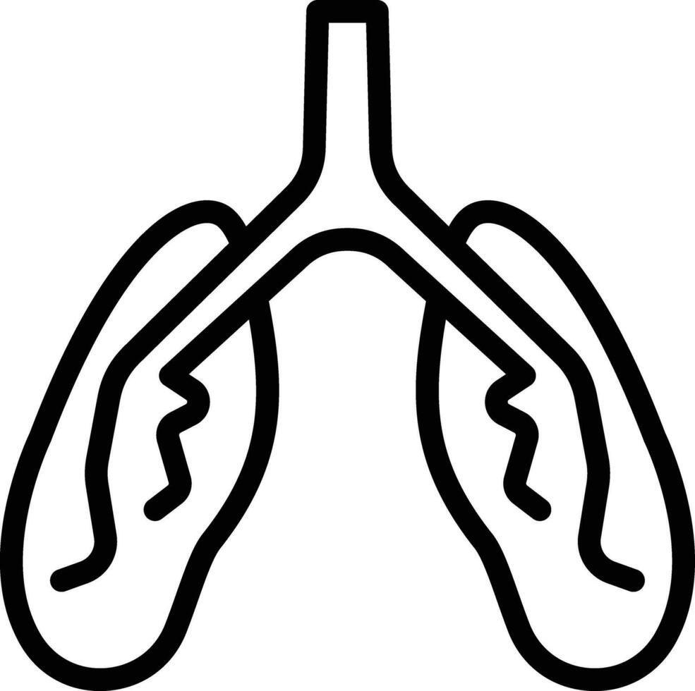 icône de vecteur de pneumologie