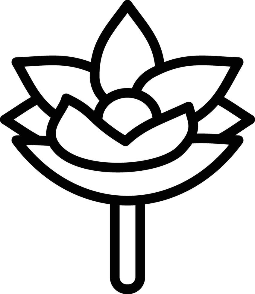 icône de vecteur de fleur de lotus