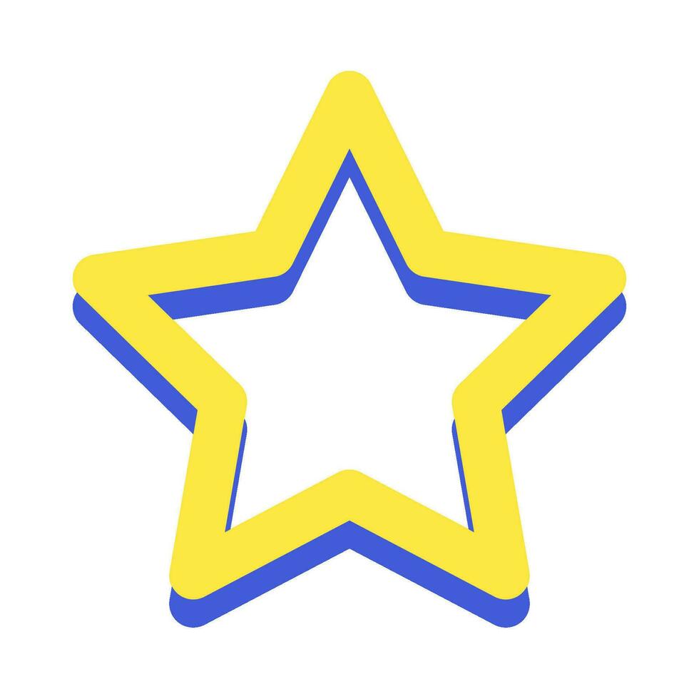memphis étoile illustration vecteur
