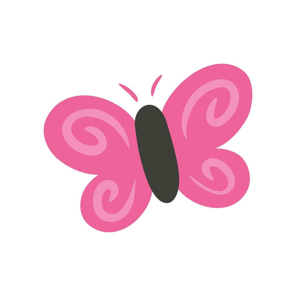 vecteur Princesse papillon icône sur blanc Contexte