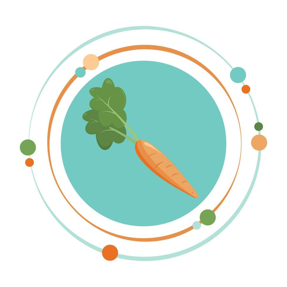 carotte en bonne santé nourriture et nutrition vecteur illustration graphique icône