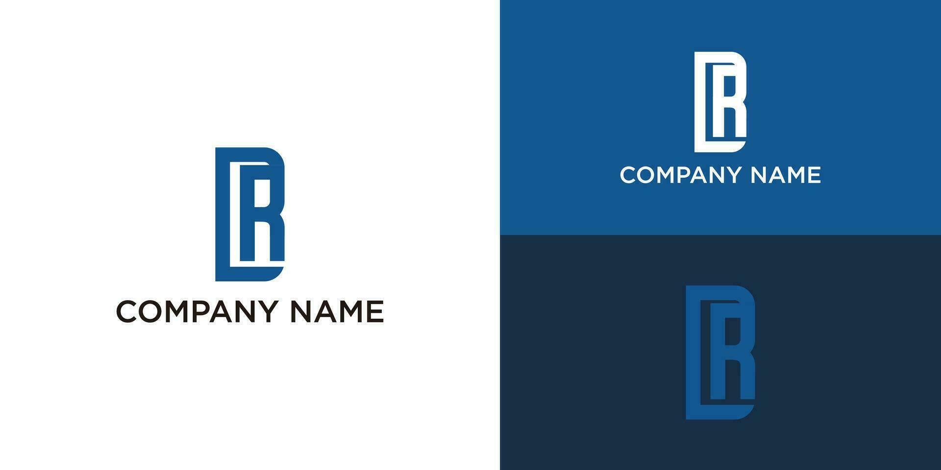 rb lettre logo conception unique et moderne logo vecteur
