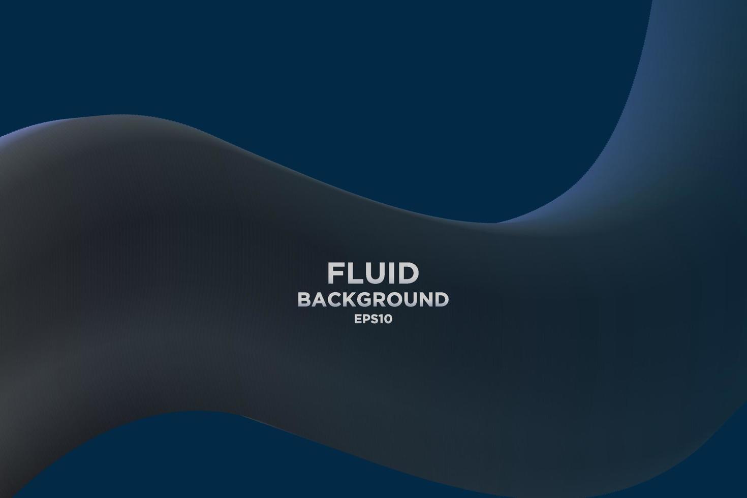 vague fluide abstraite bleue. affiche moderne avec une forme de flux 3d dégradé. conception de fond d'innovation pour la couverture, page de destination. vecteur