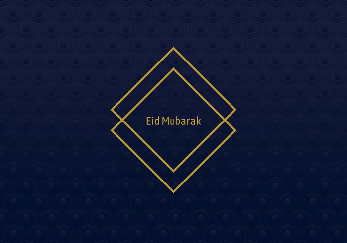 Cadre géométrique Eid Mubarak vecteur