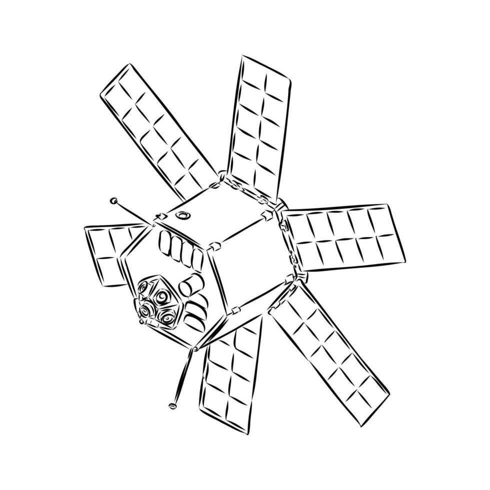 espace station vecteur esquisser