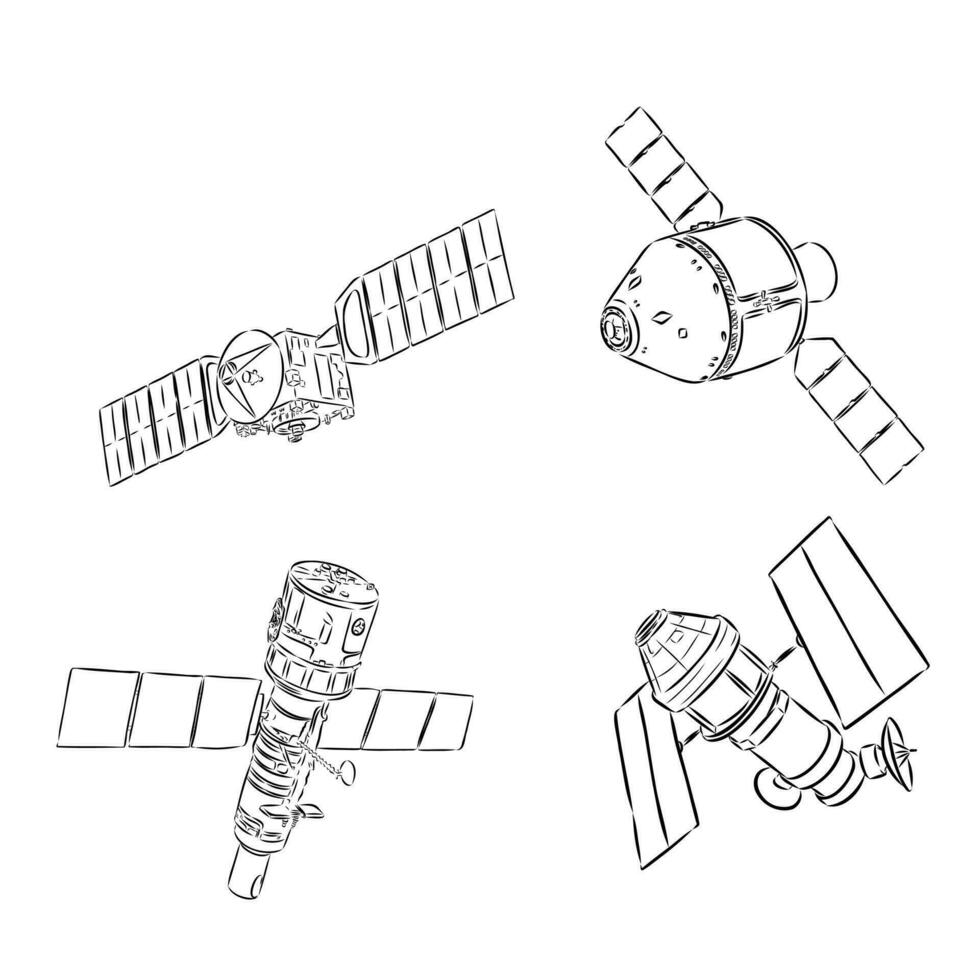 espace station vecteur esquisser