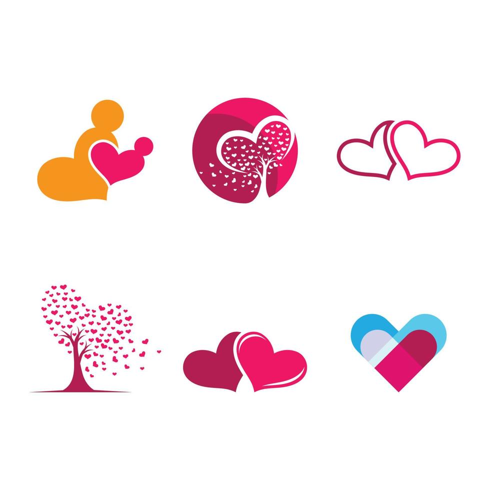 images de logo d'amour vecteur
