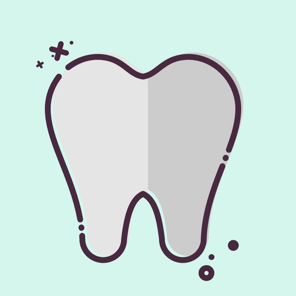 icône dentiste. en relation à dentaire symbole. mbe style. Facile conception modifiable. Facile illustration vecteur