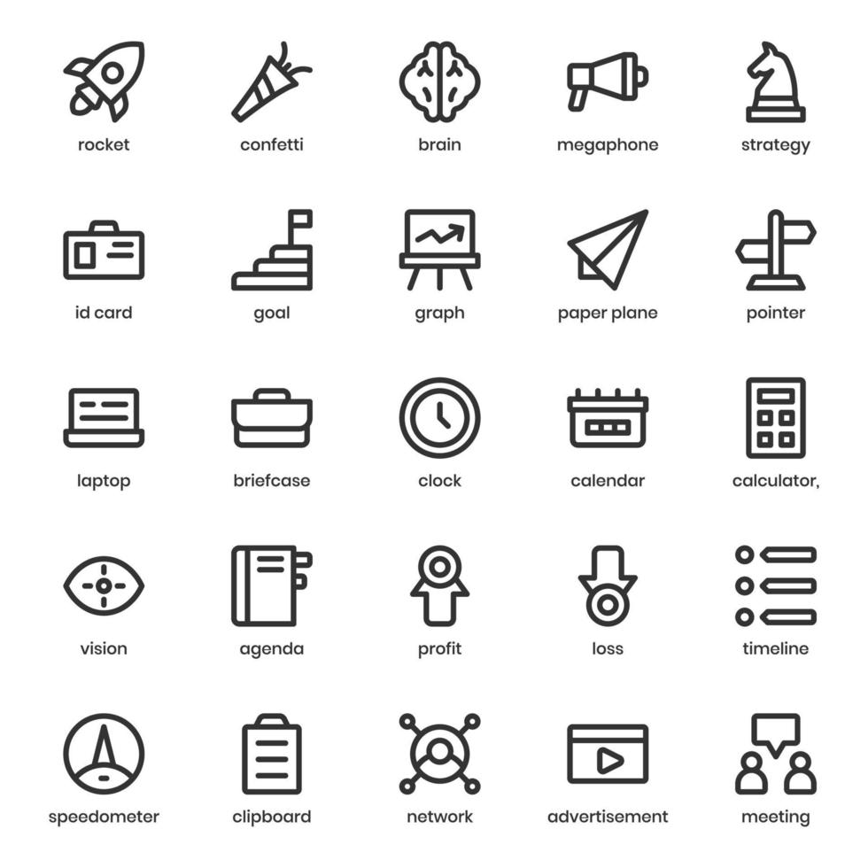 démarrez le pack d'icônes pour la conception, le logo, l'application, l'interface utilisateur de votre site Web. démarrer la conception de contour d'icône. illustration de graphiques vectoriels et trait modifiable. vecteur