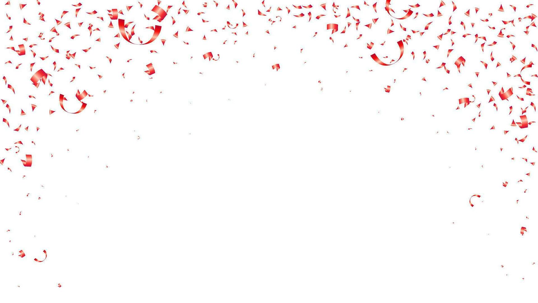 confettis rouge papier Cadre Valentin, vacances, faire la fête, anniversaire, mariage et anniversaire vecteur