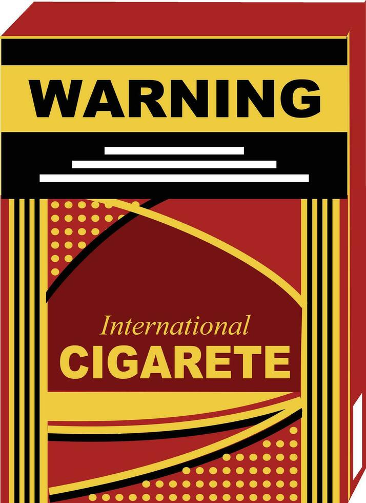 rétro affiche conception, vecteur illustration eps10 graphique rétro affiche conception. cigarette pack inspiration conception éléments. élégant et unique rouge cigarette packs