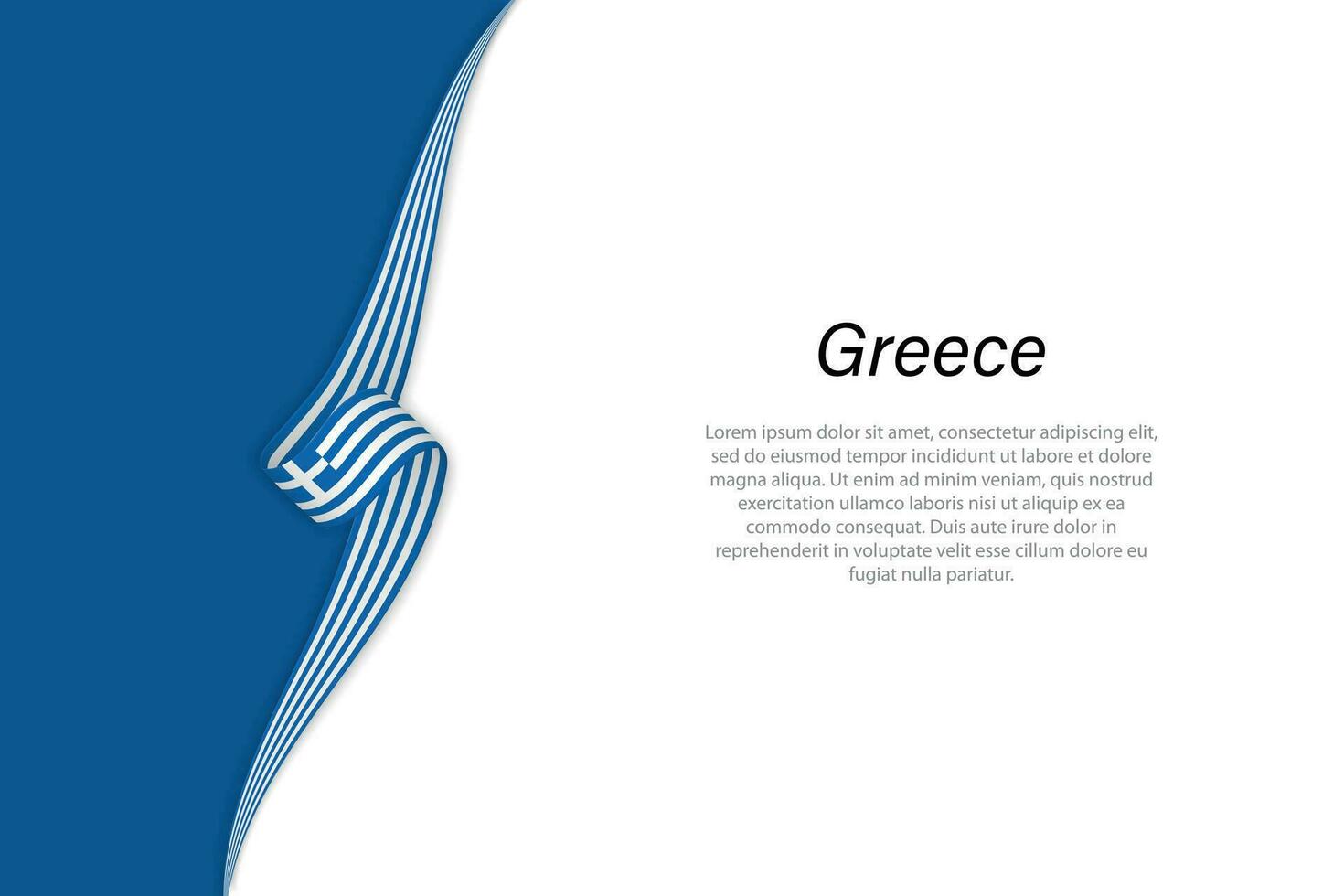 vague drapeau de Grèce avec fond Contexte. vecteur