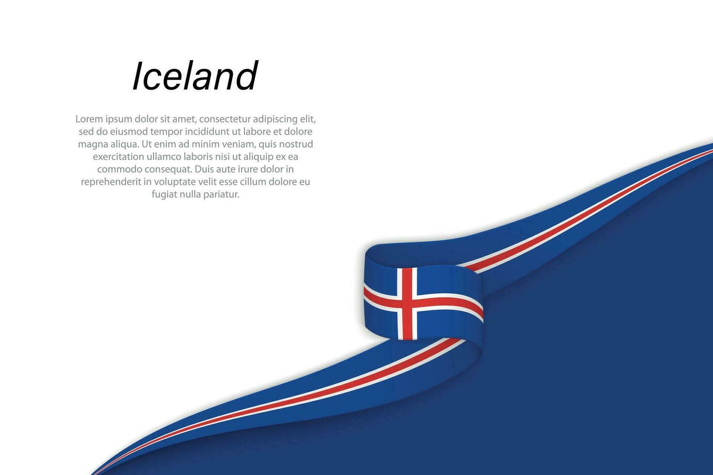vague drapeau de Islande avec fond Contexte vecteur