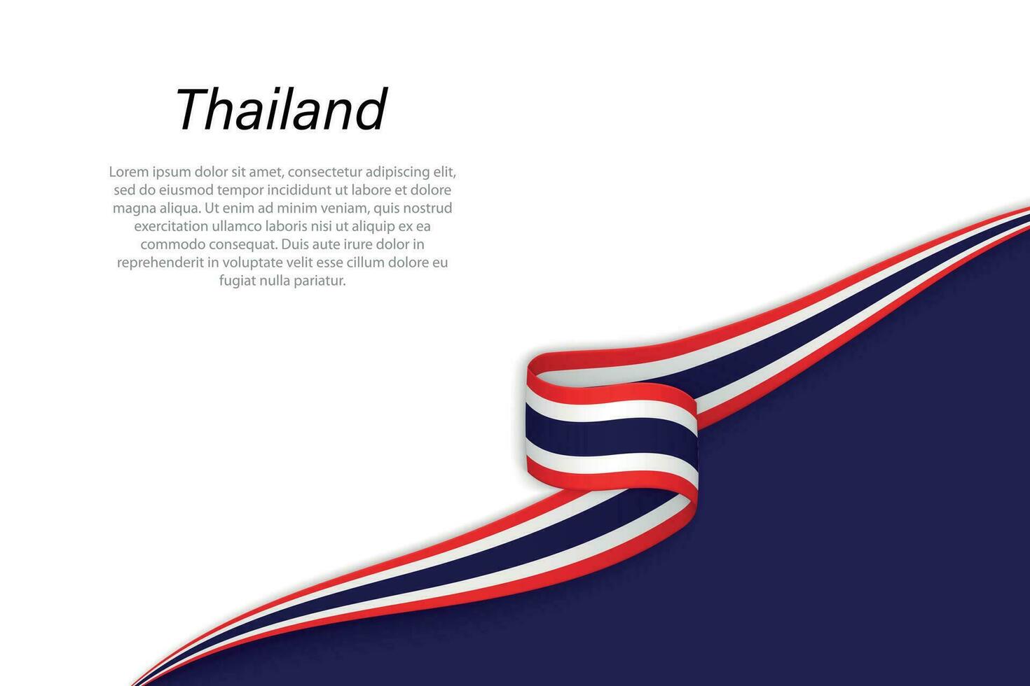 vague drapeau de Thaïlande avec fond Contexte vecteur