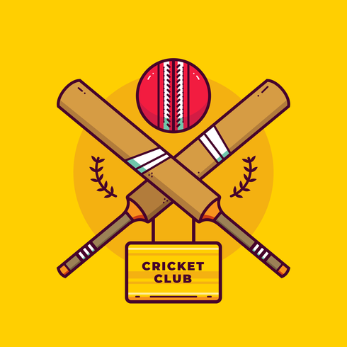 vecteur de logo de cricket