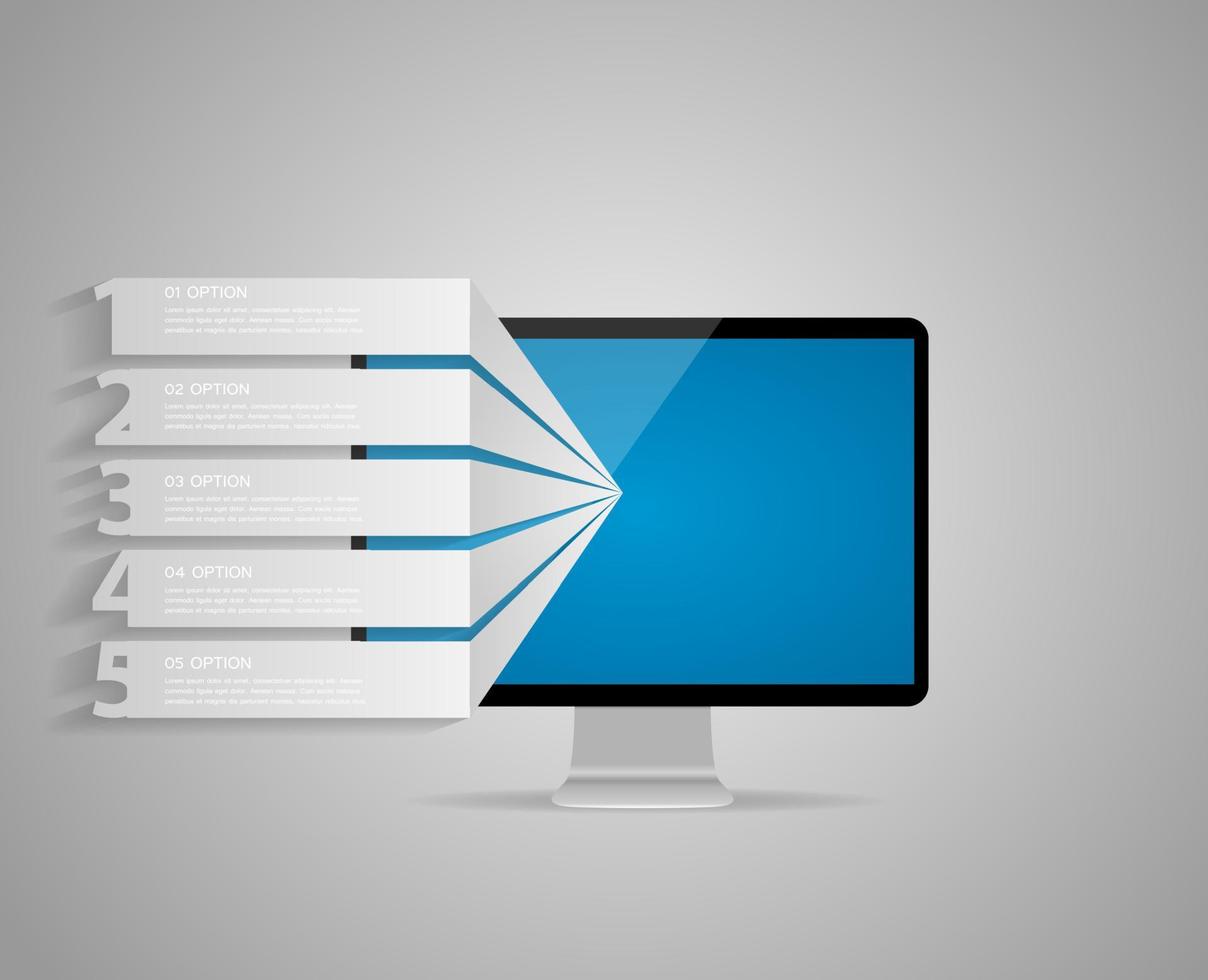 illustration vectorielle de modèle d'entreprise infographique vecteur