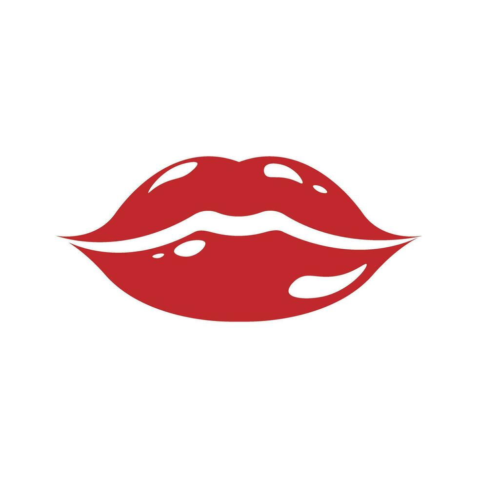 lèvres vecteur icône ensemble. baiser illustration signe collection. femme symbole.