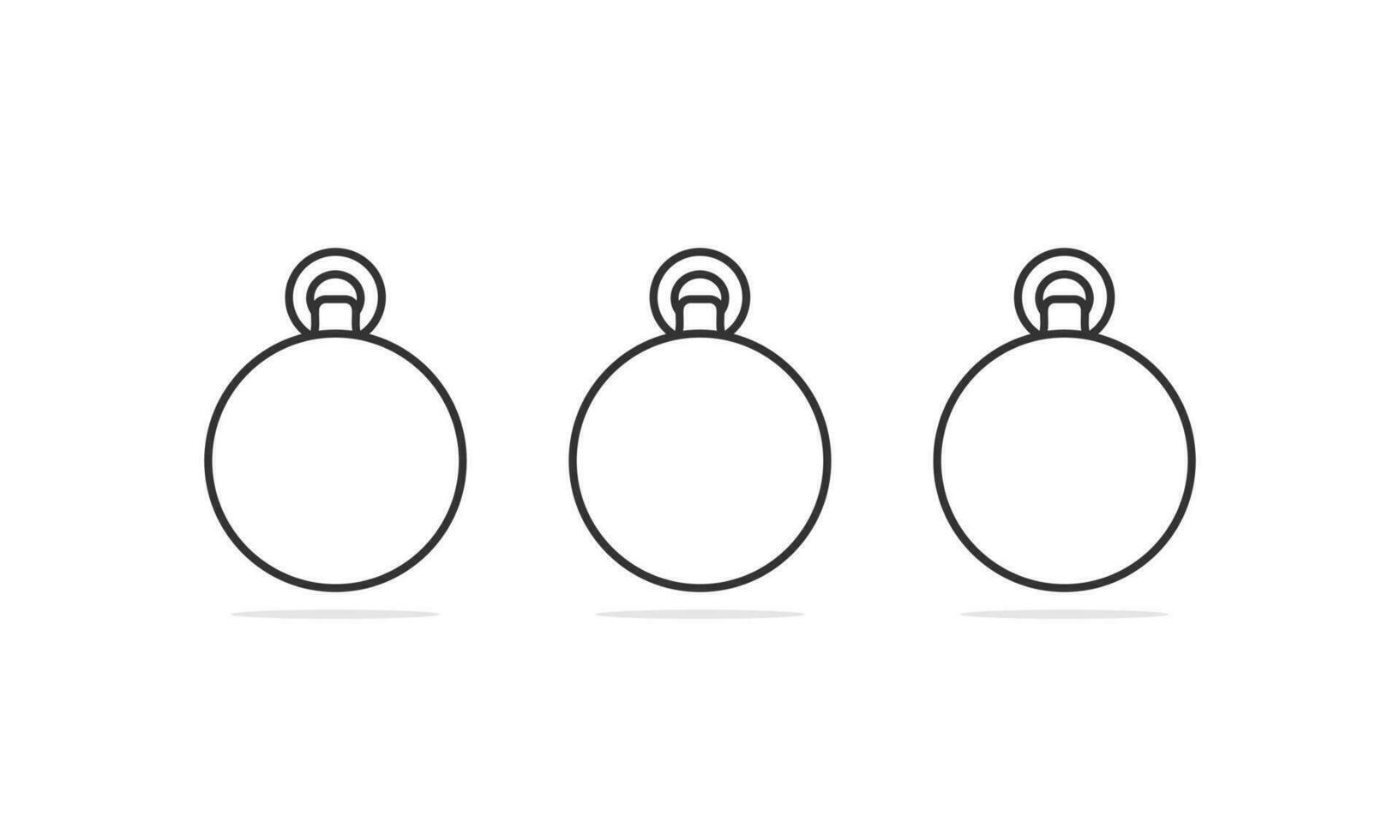 illustration d'icône de vecteur de boule de noël. concept de conception d'icône de nature alimentaire. création de logo de fruits ronds de couleur différente.