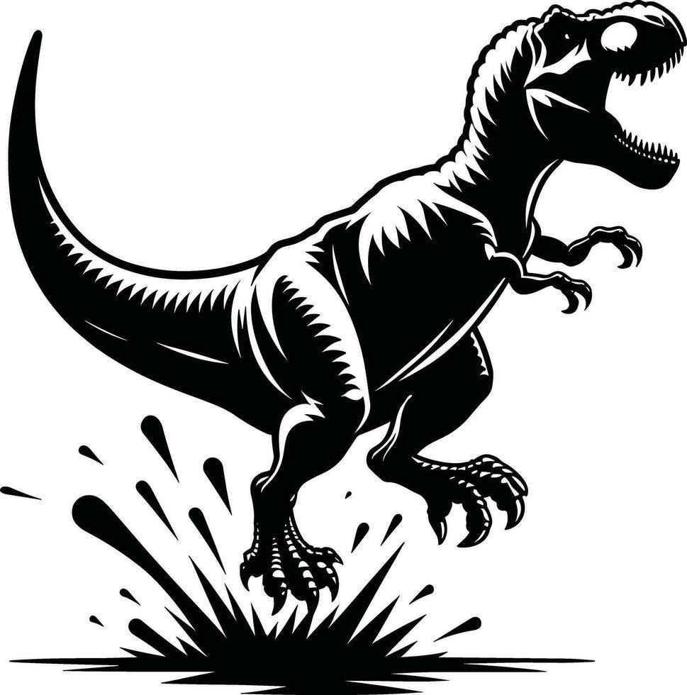 t Rex dinosaure illustration pro vecteur