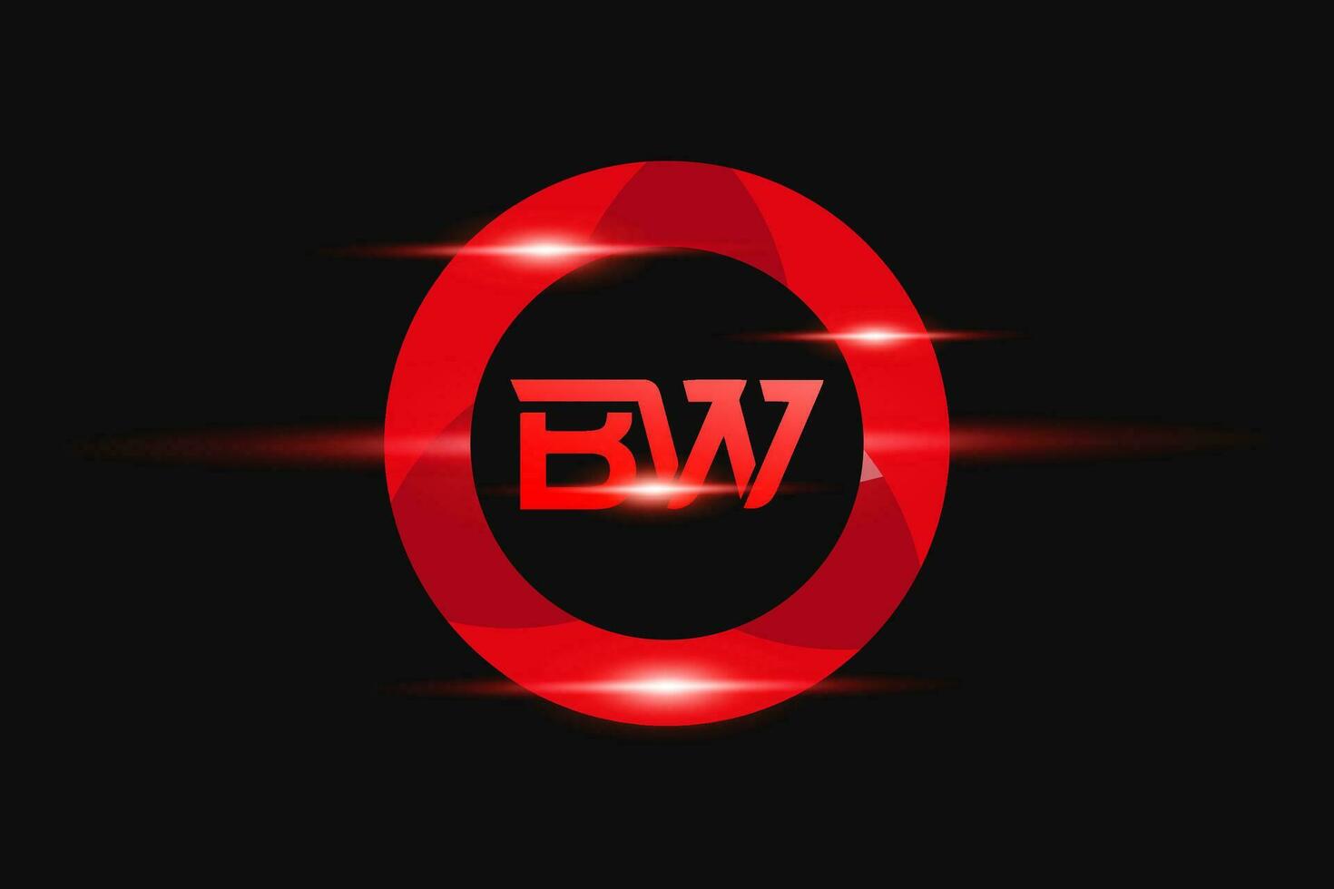 bw rouge logo conception. vecteur logo conception pour entreprise.