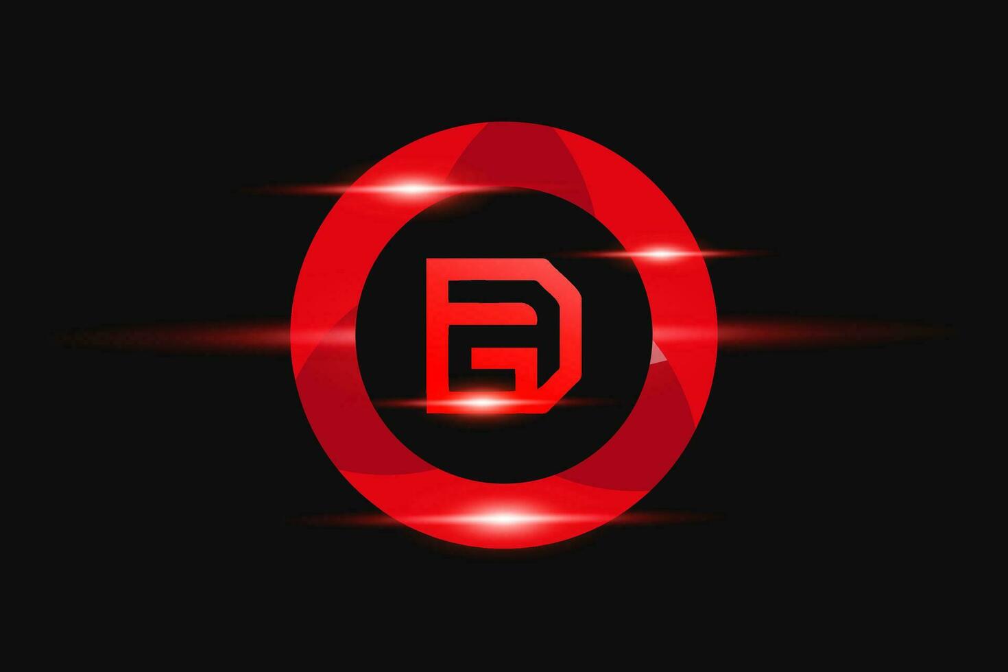 dg rouge logo conception. vecteur logo conception pour entreprise.