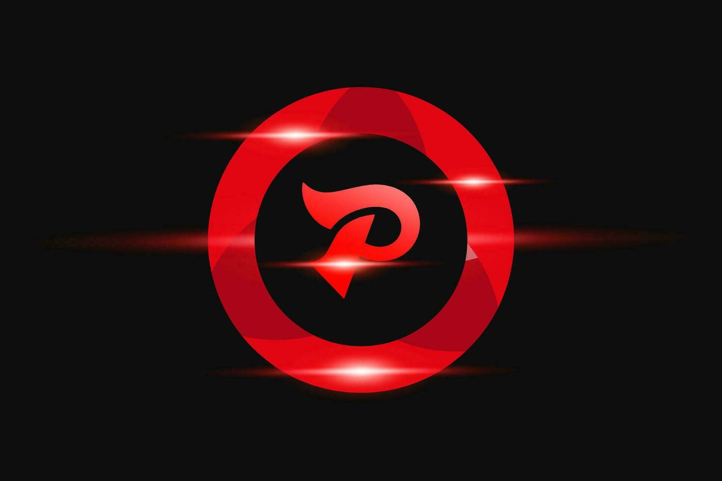p rouge logo conception. vecteur logo conception pour entreprise.
