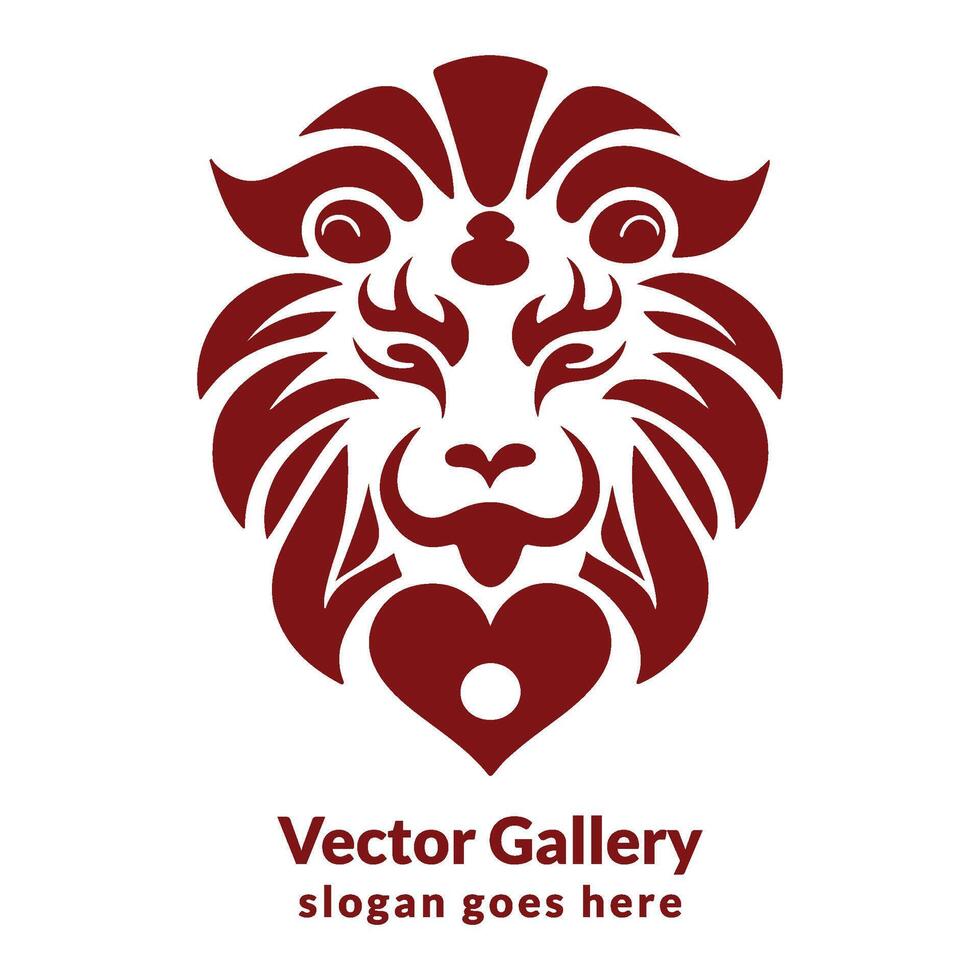 gratuit vecteur plat chinois Nouveau année Lion Danse illustration et Lion visage logo