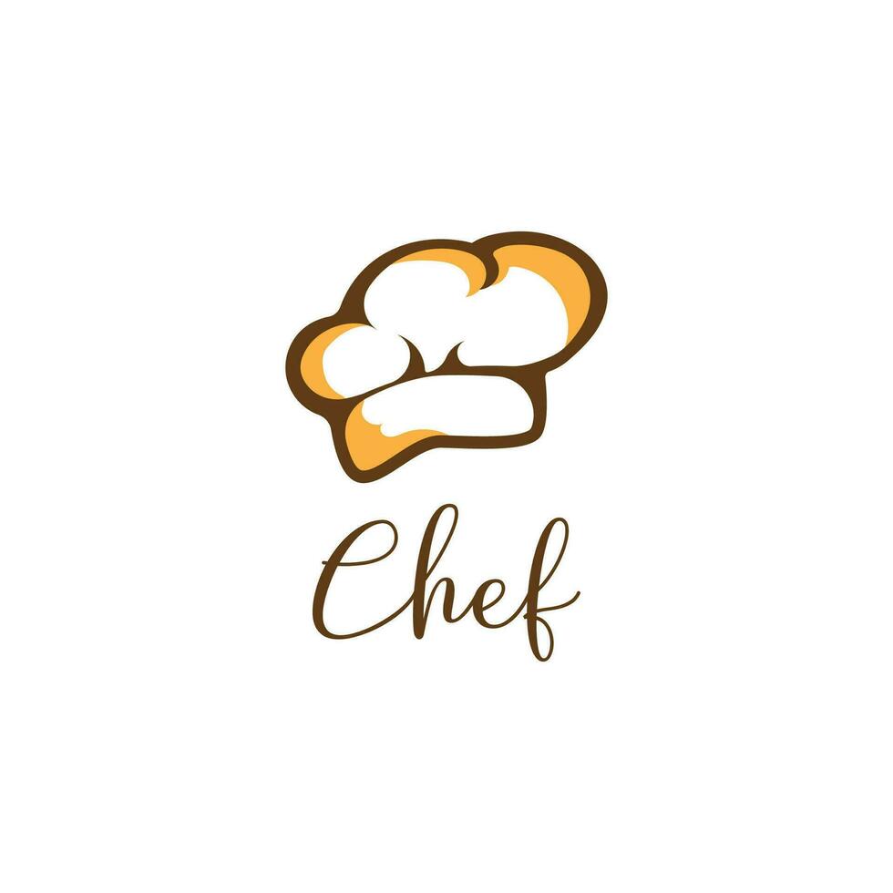 cuisine chef logo conception modèle simple. vecteur