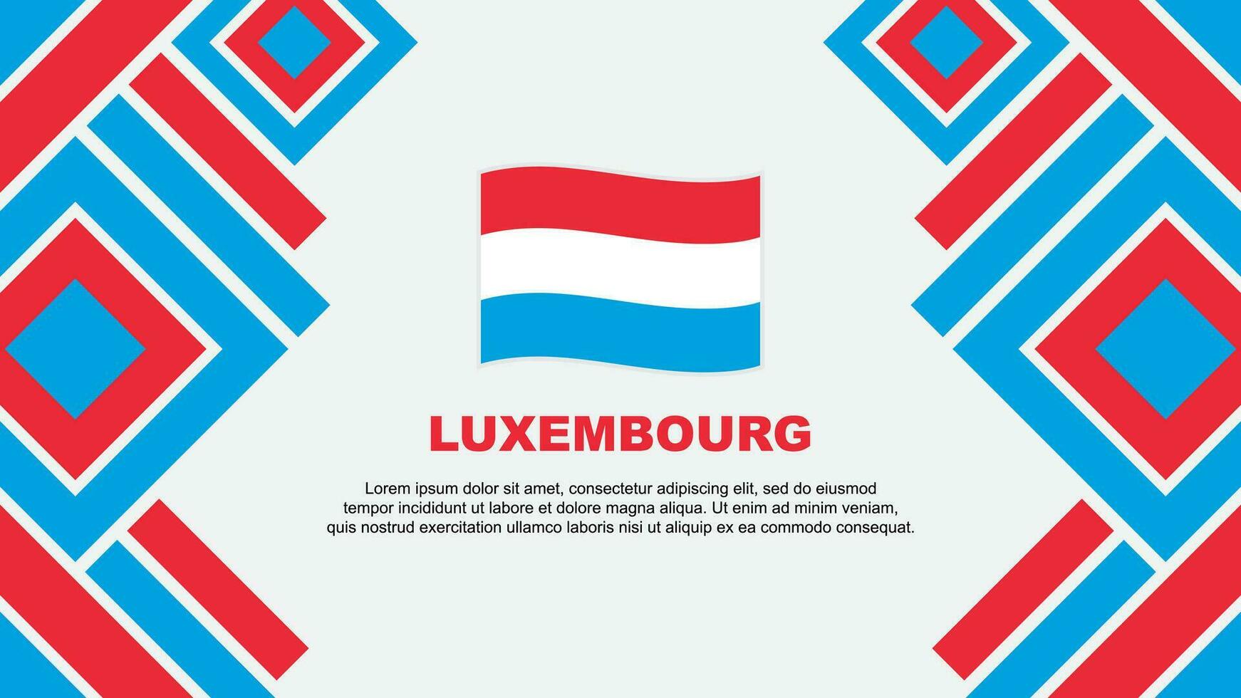 Luxembourg drapeau abstrait Contexte conception modèle. Luxembourg indépendance journée bannière fond d'écran vecteur illustration. Luxembourg
