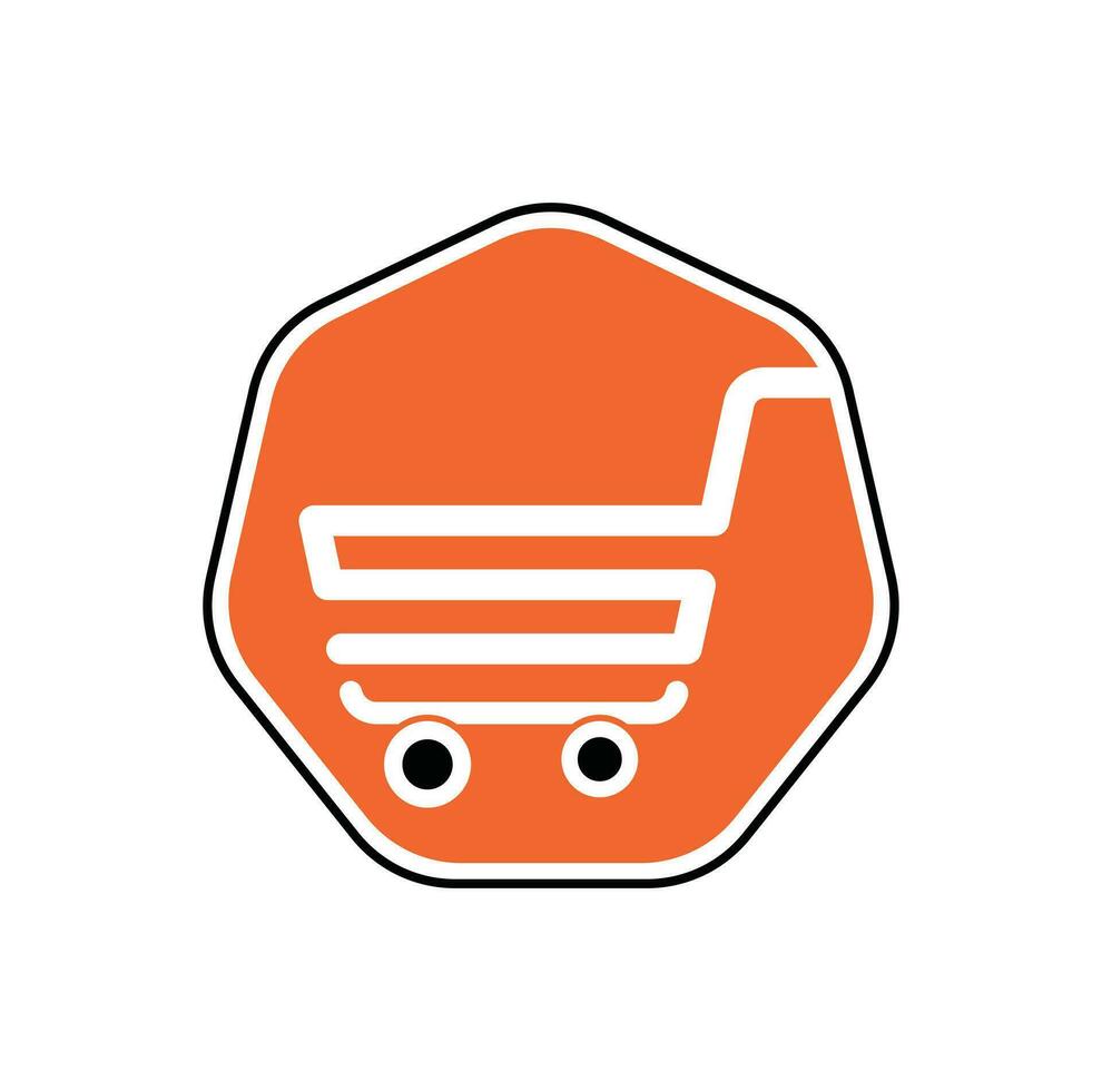 achats graphique et vente au détail en ligne achats logo. vecteur