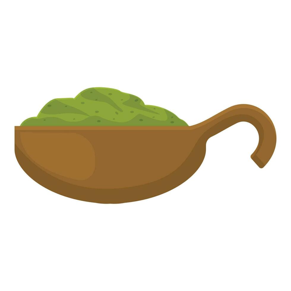 Pesto agresser cuillère icône dessin animé vecteur. sel cuisinier vecteur