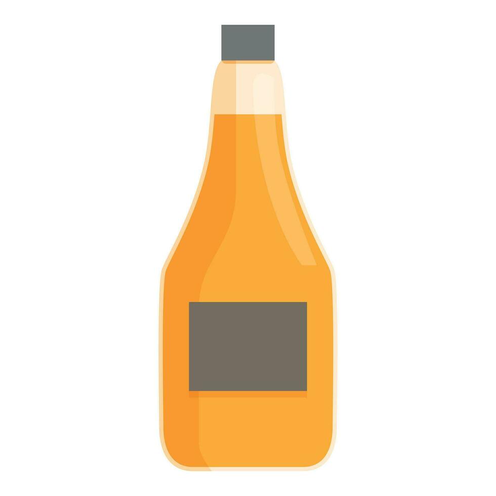 Pomme Cidre bouteille icône dessin animé vecteur. nourriture baril verre vecteur