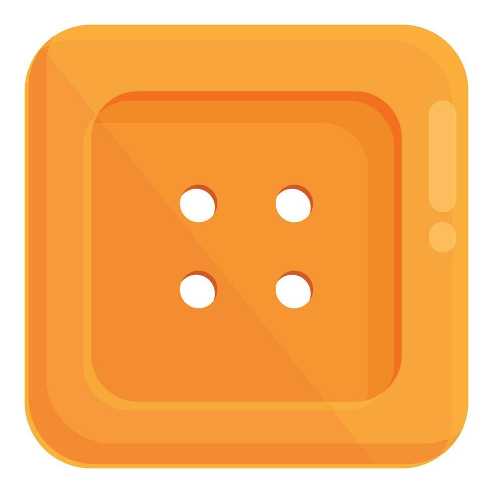 Orange fruit bouton icône dessin animé vecteur. Haut classique chemise vecteur
