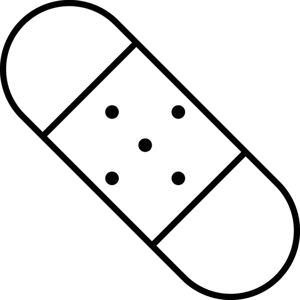 bandage contour vecteur illustration icône