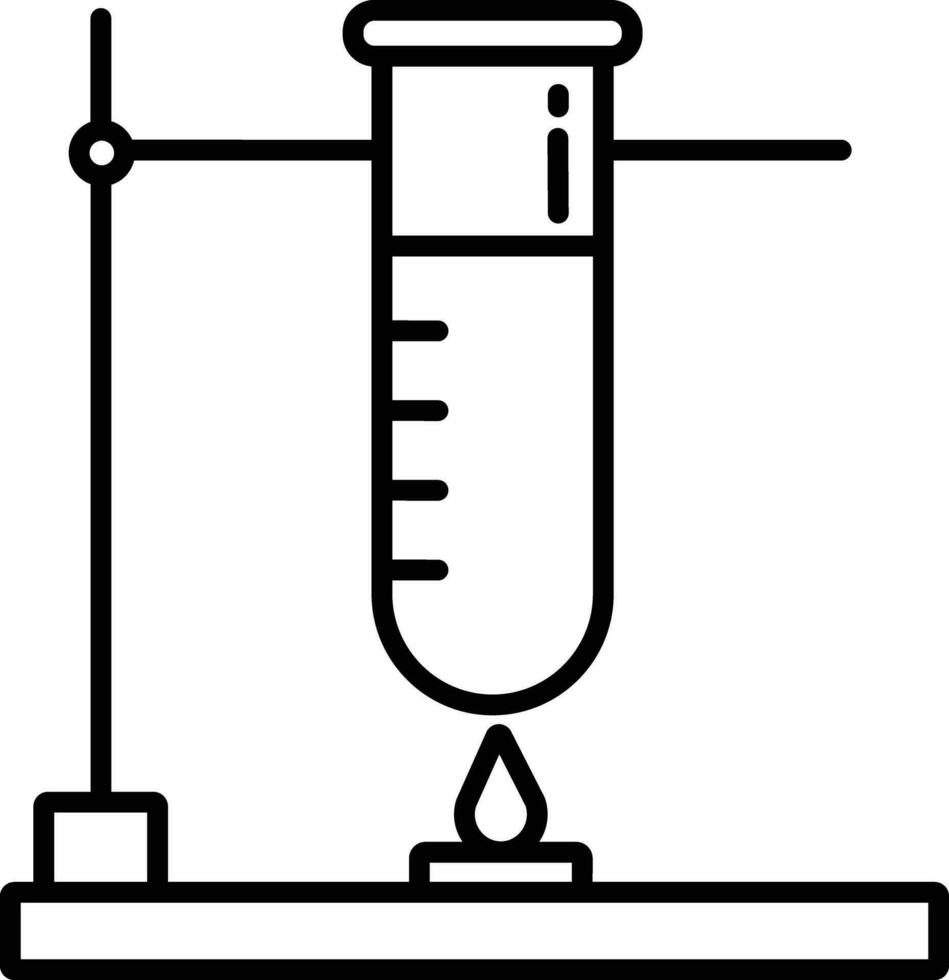 laboratoire contour vecteur illustration icône