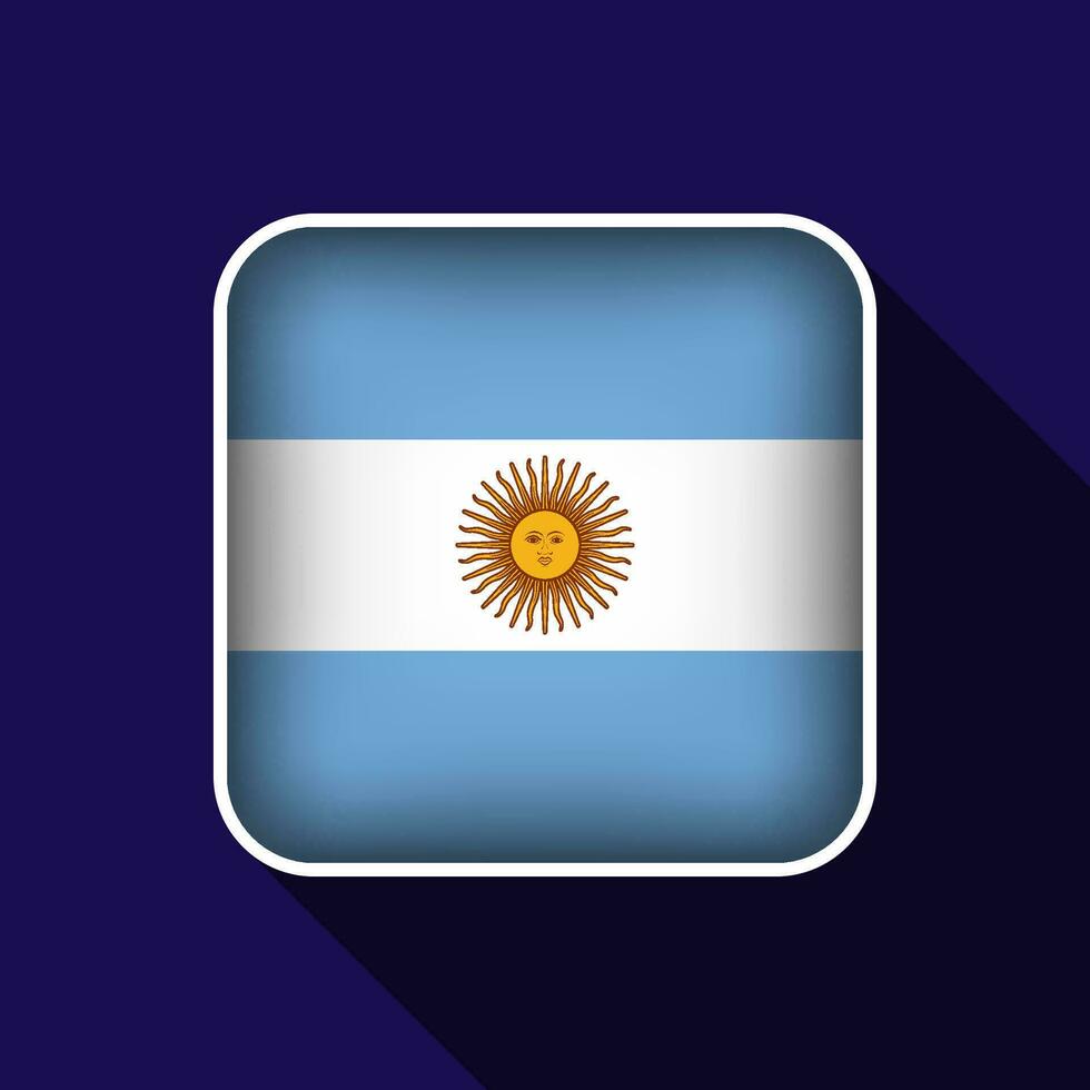 plat Argentine drapeau Contexte vecteur illustration