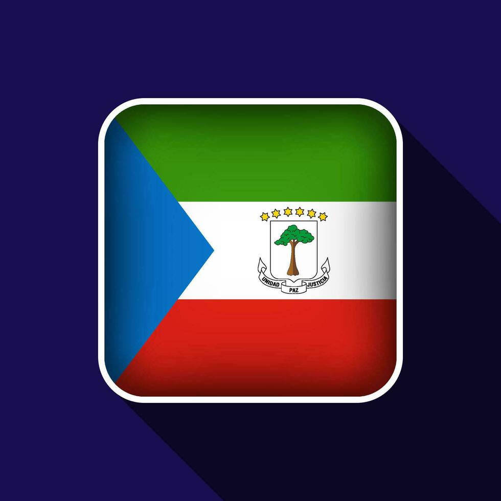 plat équatorial Guinée drapeau Contexte vecteur illustration
