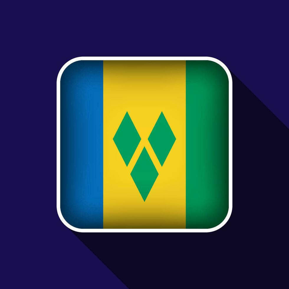 plat Saint Vincent et le grenadines drapeau Contexte vecteur illustration