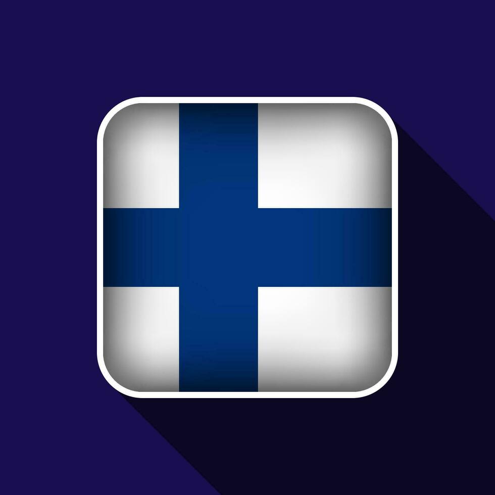 plat Finlande drapeau Contexte vecteur illustration