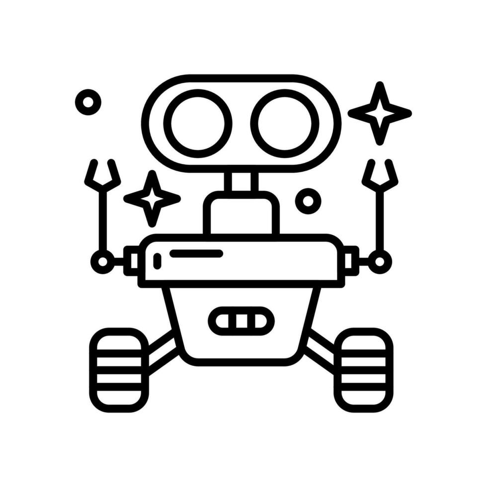 robotique espace icône dans vecteur. illustration vecteur