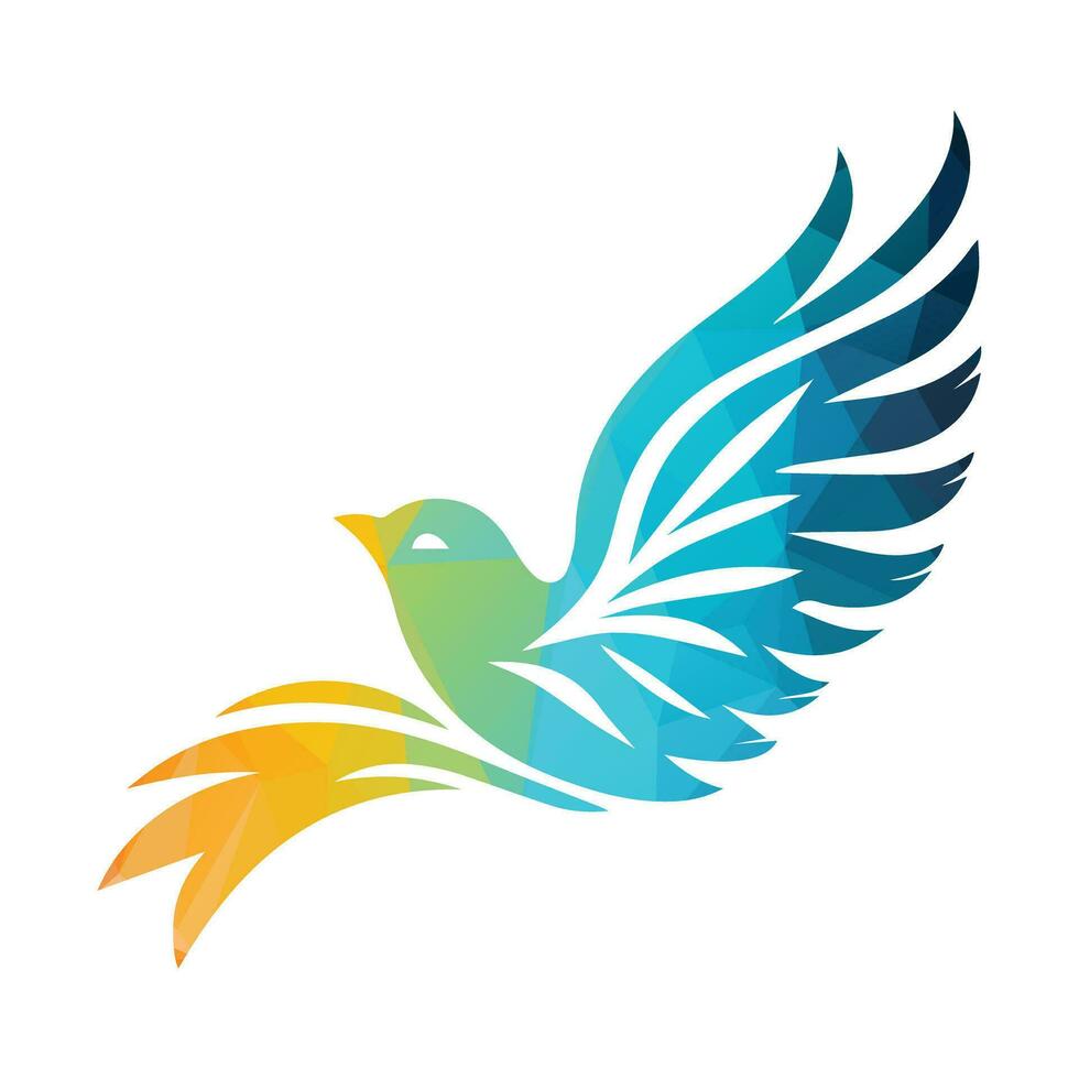 illustration vectorielle de conception de logo oiseau vecteur