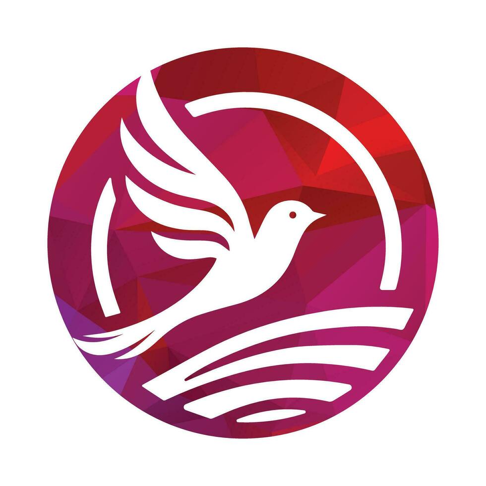 illustration vectorielle de conception de logo oiseau vecteur