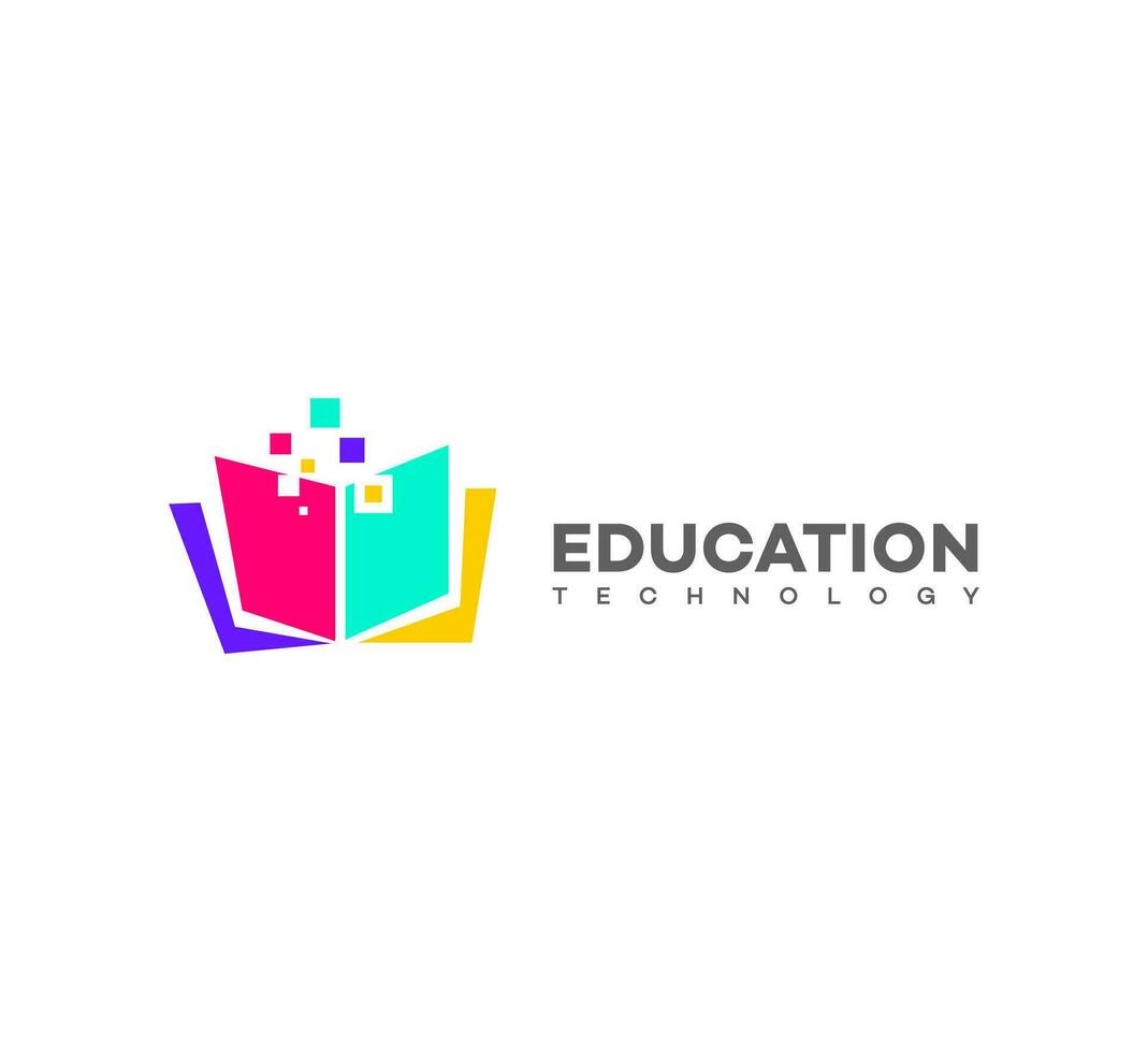 logo de la technologie de l'éducation vecteur